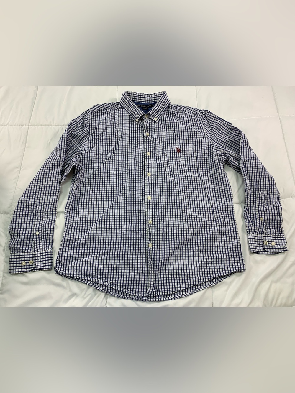 Preloved U.S. POLO ASSN. button down long sleeve shirt size XL